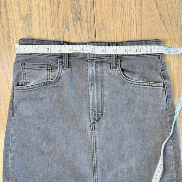 Joe's Jeans Women’s Amelia A-Line Denim Skirt Gray Black in Color Size 26 - Picture 9 of 11